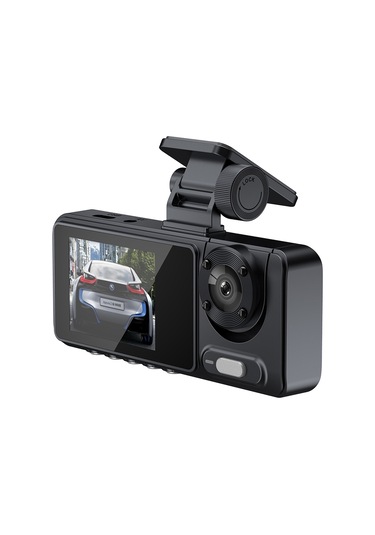 Lemestar Üçlü Kamera Araç Kaydedici - 1080p Full Hd Gece Görüşü - Ön+iç+arka Eşzamanlı Kayıt - Wifi İle Bağlantı Desteği