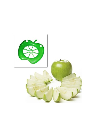 Elma Dilimleyici Elma Kesici 8 Bölmeli Dilimleme Aparatı yeşil