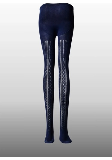 Kız Çocuk Karina Örgü Pamuklu Mesimlik Lacivert Renkli Külotlu Çorap Lacivert