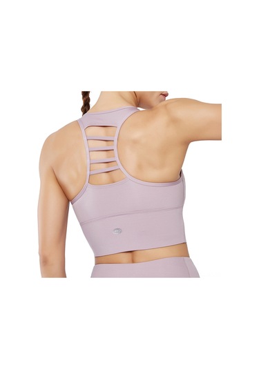 Reedark Kadınlar İçin Konforlu Spor Sütyeni: Çıkarılabilir Pedli, Nefes Alabilen, Koşu Ve Yoga İçin Mor L Beden Mor