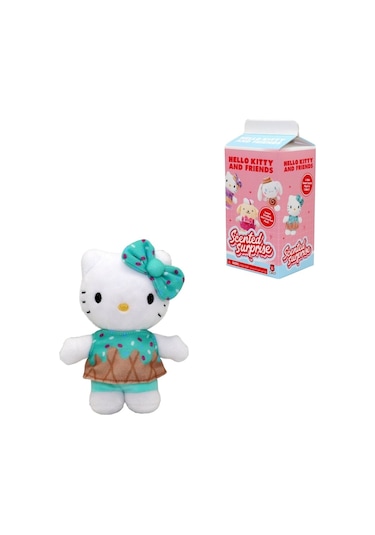 Hello Kitty Kokulu Pelüş 14 Cm Ice Cream Çok Renkli