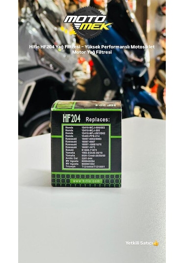 Honda Vfr 800/abs Vfr 800x Crossrunner X-adv 750 Uyumlu Hiflo Hf204 Yağ Filtresi