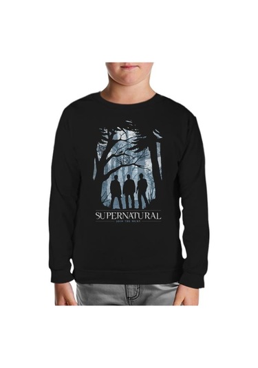 Supernatural - Join The Hunt Iı Siyah Çocuk Sweatshirt Siyah