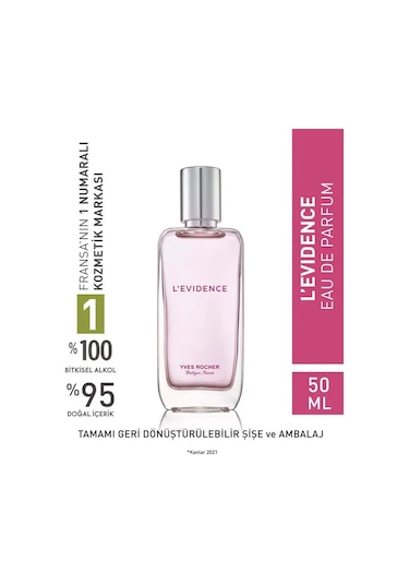 Yves Rocher L'evidence Kadın Parfüm EDP 50 ML