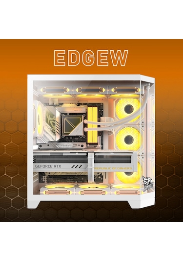 Gameagle EDGELPW Edge 7 Argb Fanlı Gamer Bilgisayar Kasası Beyaz
