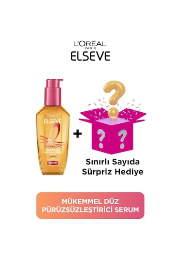Elseve Dream Long Mükemmel Düz Pürüzsüzleştirici Serum 100 ML + Sürpriz Kutu