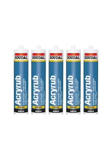 Acryrub Silikonize Mastik Siyah Renk 500gr Koli