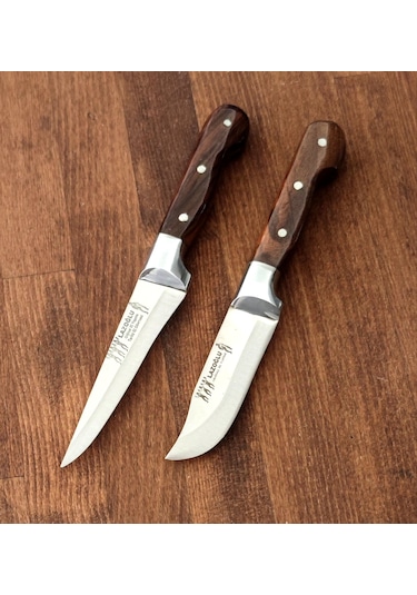 Lazoğlu Sürmene 2'li Bıçak Seti Yüzme Sıyırma Lazoğlu Hgys451 Paslanmaz Çelik