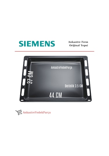 Siemens Uyumlu Ankastre Emaye Fırın Tepsi 44X37 - 422815647