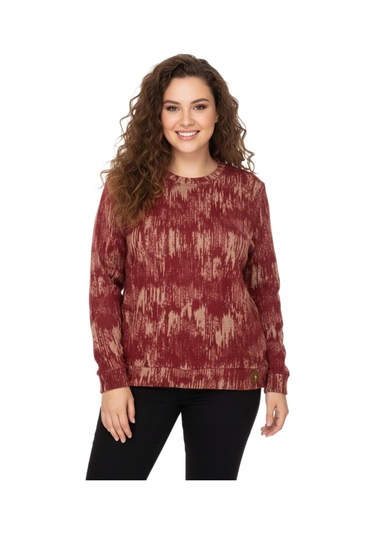 Linsolita Kadın Sıfıryaka Sweatshirt Bgl-st05112 Kiremit