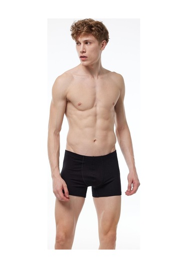 Malabadi 058 Erkek Modal Likralı Boxer-Siyah
