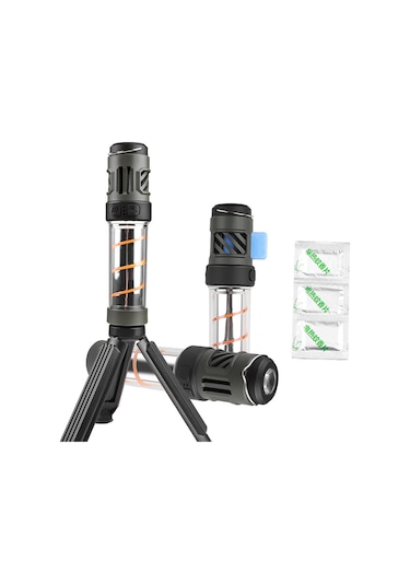 Led Sivrisinek Kovucu Kamp Lambası Dış Aydınlatma El Feneri Çok İşlevli Kamp Lambası Üçayak Kamp Işıkları Siyah