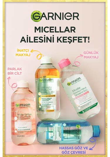 Garnier Çift Fazlı Micellar Kusursuz Makyaj Temizleme Suyu 400 ML