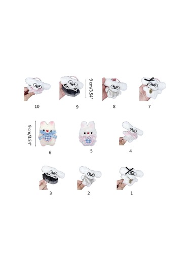 Karikatür Peluş Köpek Saç Tokası Tembel Saç Tokası Ördek 0008 Diğer