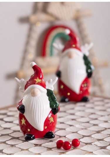 The Mia Dekoratif Yılbaşı Süsü Led Işıklı Cüce 10x8x17 Cm 1 Adet