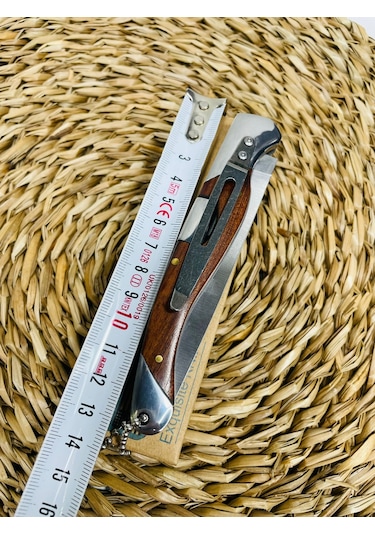 Columbia Marka AhşapKasa Kamp Çakı //25cm-A030 Kahverengi