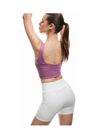 Koton Sporcu Sütyeni U Yaka Yumuşak Tuşe Kaplı Kolsuz İnterlok Pembe 5wak30079nk Gül Gülkurusu