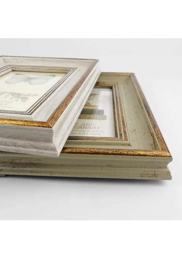 Novahub Beyaz Ahşap Resim Çerçevesi - Vintage Portre Fotoğraf Çerçeveleri - 8 İnç Evlilik Yıldönümü Retro Manzara Posteri