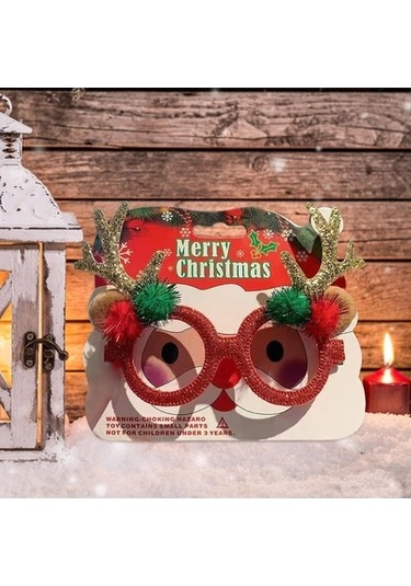 Lijinxu Magideal Yılbaşı Gözlük Yaratıcı Kardan Altın-boynuzlar