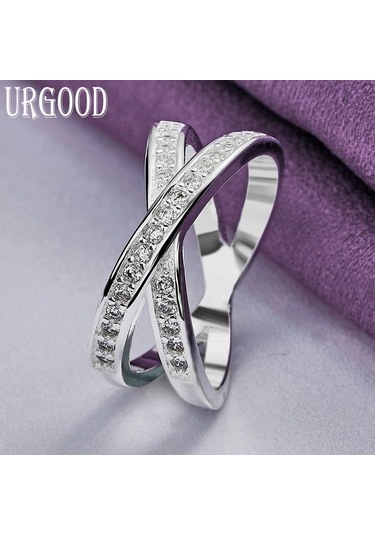 925 Ayar Gümüş Aaa Zirkon Yüzük Güzel Hediye Takı