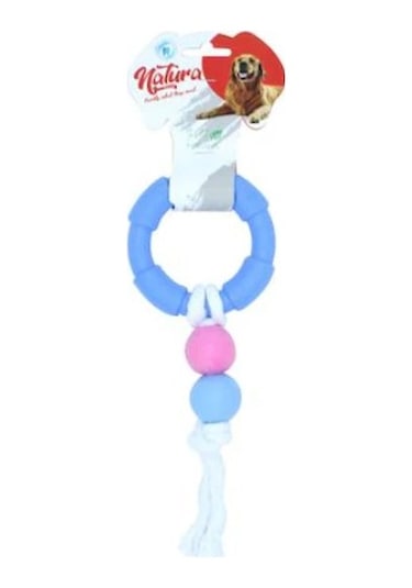 Natura Plastik Halka ve Toplu Köpek Çiğneme Oyuncağı 27 CM