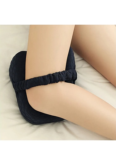 Diz Yastığı Hafızalı Sünger Bacak Yastığı Kayışlı Yan Yatma Bacak Yastığı - Koyu Mavi Lacivert