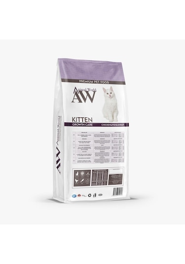 Animal World Tavuk Balık ve Karidesli Yavru Kedi Maması 15 KG