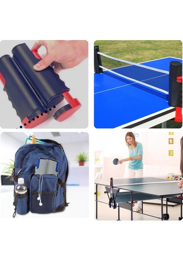 Büro Ev Ofis Egzersiz Spor Keyfi İçin Taşınır Teleskopik Taşınır Kaymaz Masa Tenisi Filesi