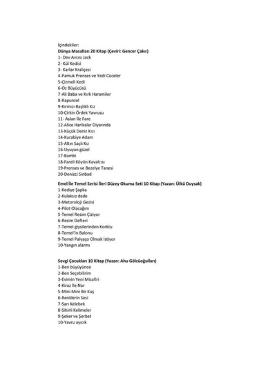 1. Sınıf Yuva Hikaye Sepeti Seti - 80 Kitap Takım- Coral Dağıtım