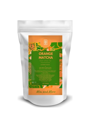 Mim and More Orange Matcha Portakal Aromalı Matcha 50 G