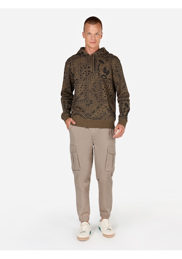 Colin's Colins Yeşil Erkek Sweatshirt Cl1070029 Q1.v2 Kha Haki