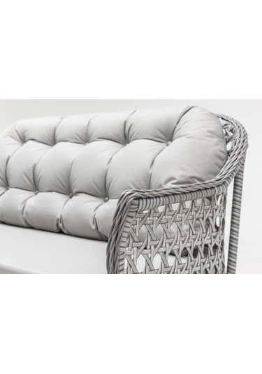 Focus Çay Seti Bahçe ve Balkon Mobilyası Takımı (2+1+1+Sehpa)-Gri Kahverengi