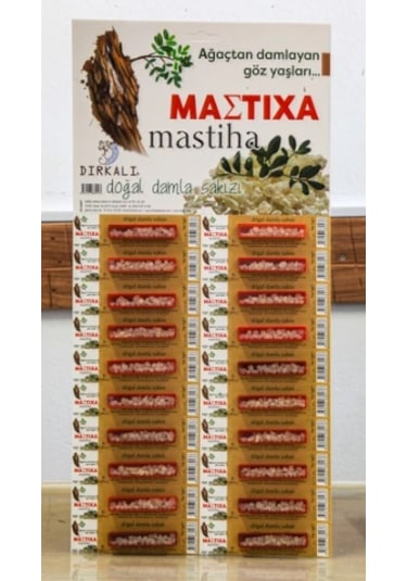 Dırkalı Mastiha Damla Sakızı Kartela 1 G 20'li