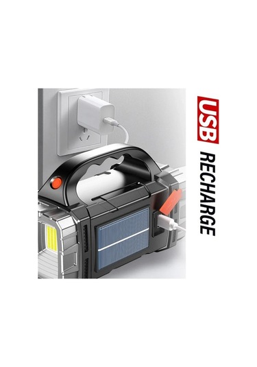 Novahub Yüksek Güçlü Şarj Edilebilir Led El Feneri Yan Işık Gold Altın Model Jy2289 Altın