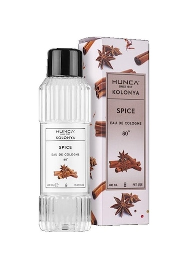 Hunca 80 Derece Spice Tarçın EDC Kolonya Pet Şişe 400 ML