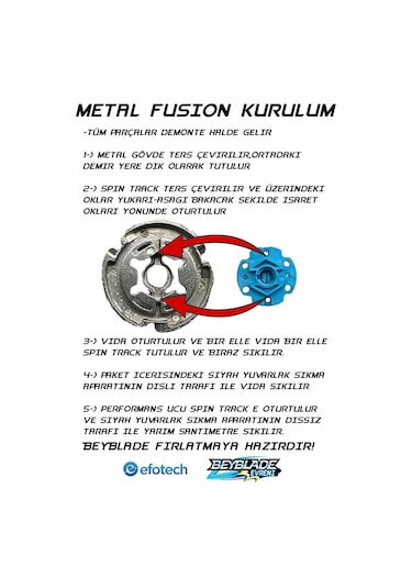 Beyblade Bb120 Prototype Nemesis Metal Fusion 4d System -fırlatıcısız Beyblade
