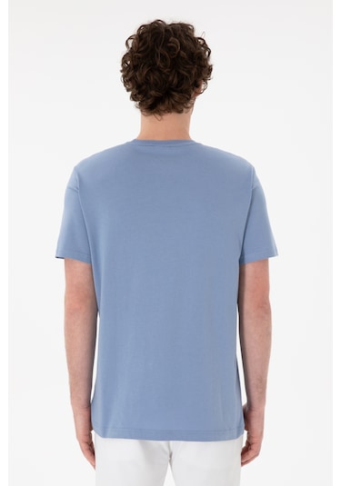U.S. Polo Assn. Erkek Regular Fit Bisiklet Yaka Mavi Basic Tişört 50305985-VR036 U.S. Polo Assn. Erkek Regular Fit Bisiklet Yaka Mavi Basic Tişört 50305985-VR036