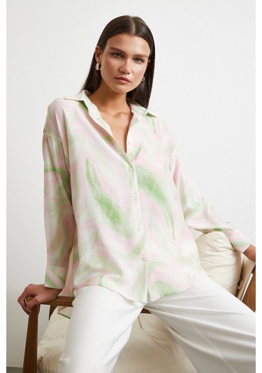 Deniz Esintisi Gömlek Pembe Pembe