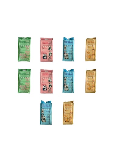 Baysa Alkolsüz Bitki Özlü Mini Islak Cep Mendili - 8'li 80 Paket 80'li Set