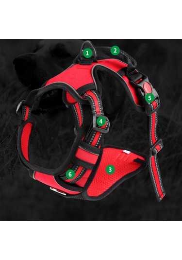 Soulader Yelek Tipi Evcil Hayvan Tasması, Göğüs Koşumlu Patlamaya Dayanıklı Yürüyüş Kayışı, Yansıtıcı Gece Güvenliği Koşu Ekipmanları