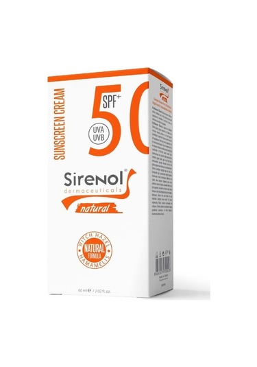 Sirenol Doğal Cadı Fındığı Mineral Güneş Kremi Spf 50+ 60 ML