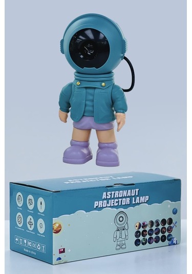 Torima Lw-37 Mavi Astronot Projektör Gece Lambası