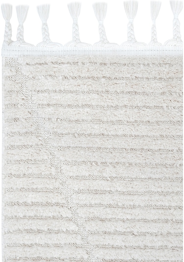 Cool Halı Palazzo Krem Mutfak Halısı Yumuşak Bukle Tezgah Önü Leke Tutmaz İskandinav Kabartmalı Halı