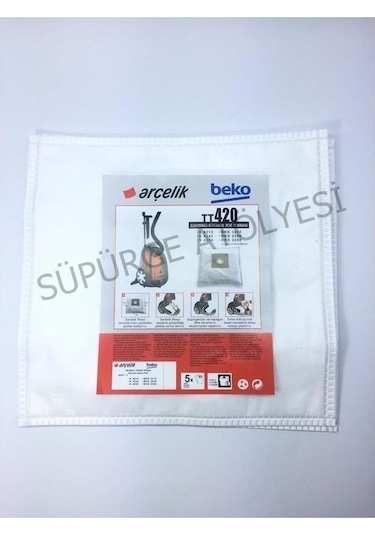 Beko Bks 2240 C Süpürge Uyumlu Bez Toz Torbası 15 Adet