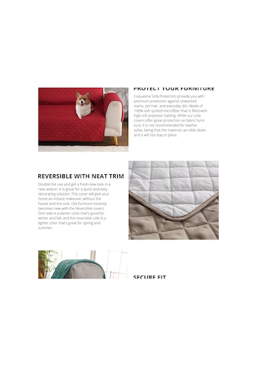 Sones Makinede Yıkanabilir Kanepe Kanepe Kılıfları Kaymaz Koltuk Kanepe Koruyucu Mat Evcil Köpekler Kediler İçin, Boyut: 190x196cm Kahve