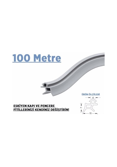 Contacall Pimapen Kapı Pencere Contası Pvc Doğrama Fitili 100 Metre Egepen, Winsa, Bütün Klasik Penler