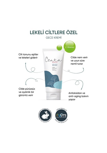 C'enta Beauty Leke Karşıtı Gece Bakım Kremi 50 ML + Gündüz Kremi 50 ML