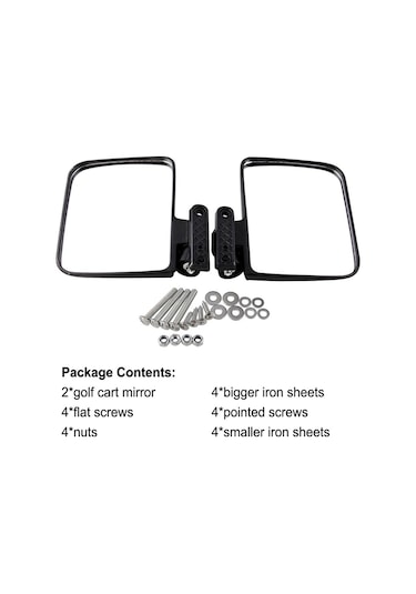 Golf Arabaları İçin Yan Ayna Arka Görünüm Aynası