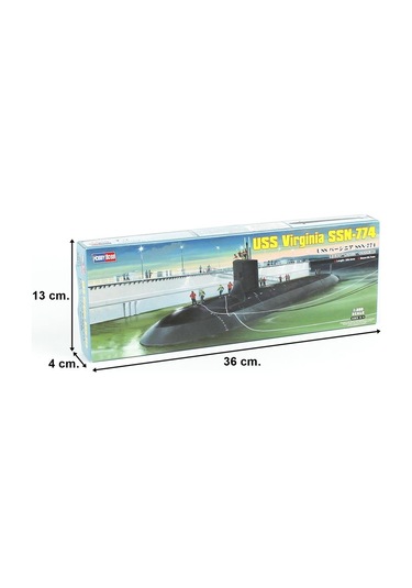 Hobbyboss 83513 1/350 Ölçek Virginia Ssn-774, Denizaltı Plastik Model Kiti