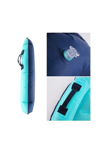 Honeybeeshop Yımuwn Yetişkin Boyutlu Mavi Göl Şişme Sörf Tahtası Dayanıklı Pvc Yüzen Tekme Tahtası Mavi Siyah Kayışlar Havuz Plaj Eğlencesi İçin